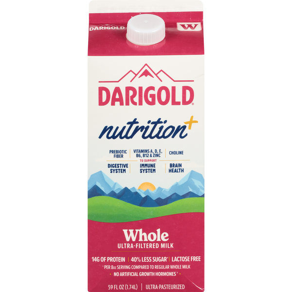 Darigold Milk, Nutrition+, Whole, Ultra-Filtered