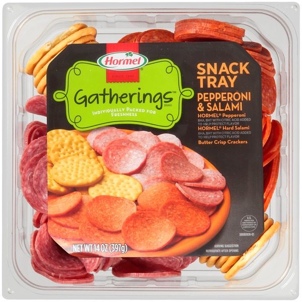 Hormel Pepperoni & Salami Snack Tray (397 g) Instacart
