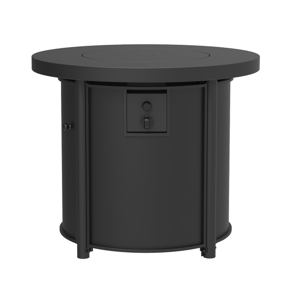 Style Selections 30-in W 50000 Maximum BTUs Steel Round Liquid propane Table