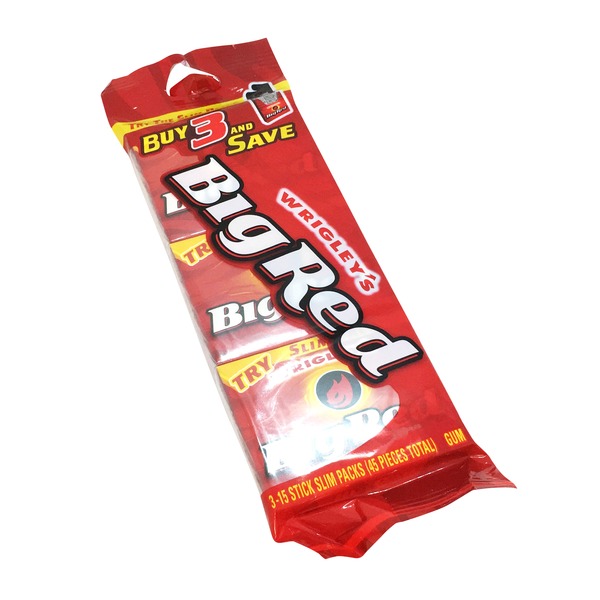 Wrigley Big Red Cinnamon Gum 3 Slim from HEB Instacart