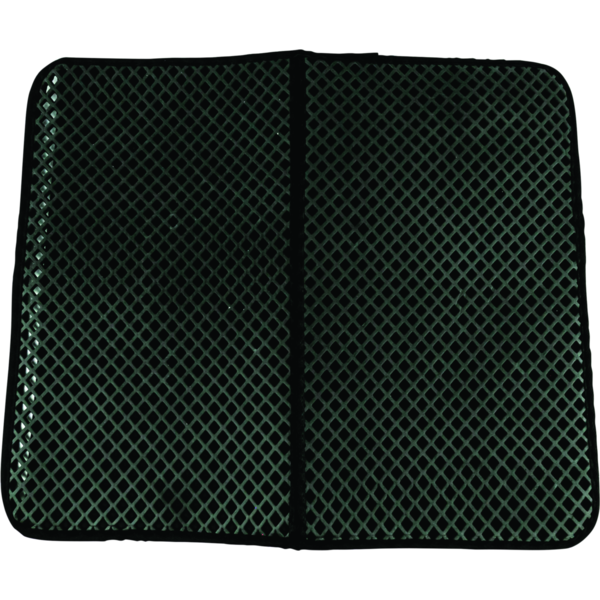 Play On Dual Layer Grid Cat Litter Mat, 28 X 24 in - Black