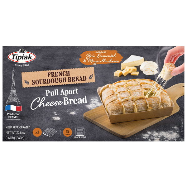 Tipiak Pull Apart Cheese Bread, 11.3 oz, 2-count