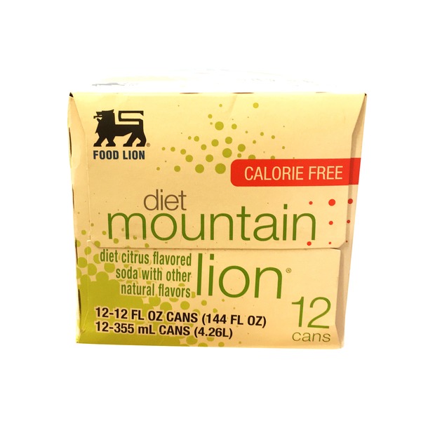Food Lion Mountain Lion Diet Soda (12 fl oz) from Food Lion Instacart
