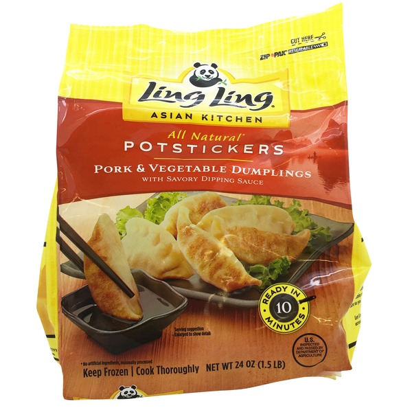 Ling Ling Potstickers Pork Vegetable 24 Oz Instacart