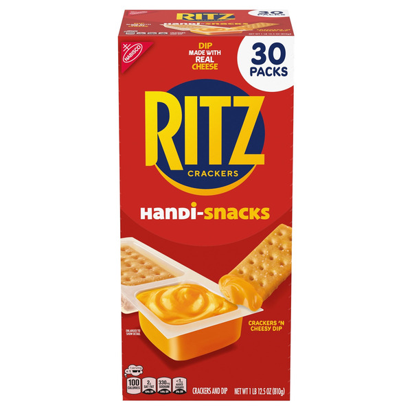 RITZ Crackers Handi-Snacks, Crackers 'N Cheesy Dip, 0.95 oz, 30 ct Same ...