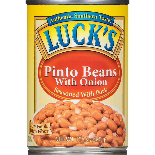 Luck's Pinto Beans with Onion, Seasoned with Pork (15 oz) Instacart