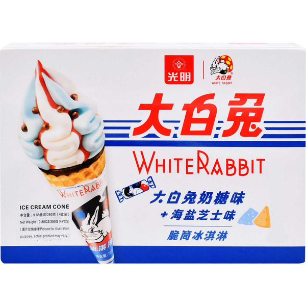 White Rabbit Ice Cream Cone