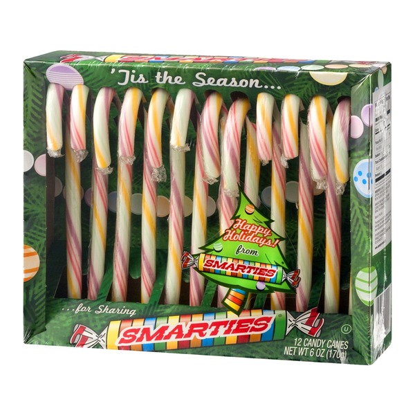 Smarties Candy Canes 12 CT (6 oz) Instacart