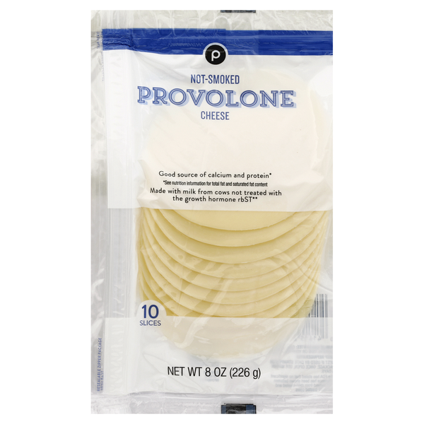 Publix Not Smoked Provolone Cheese Slices