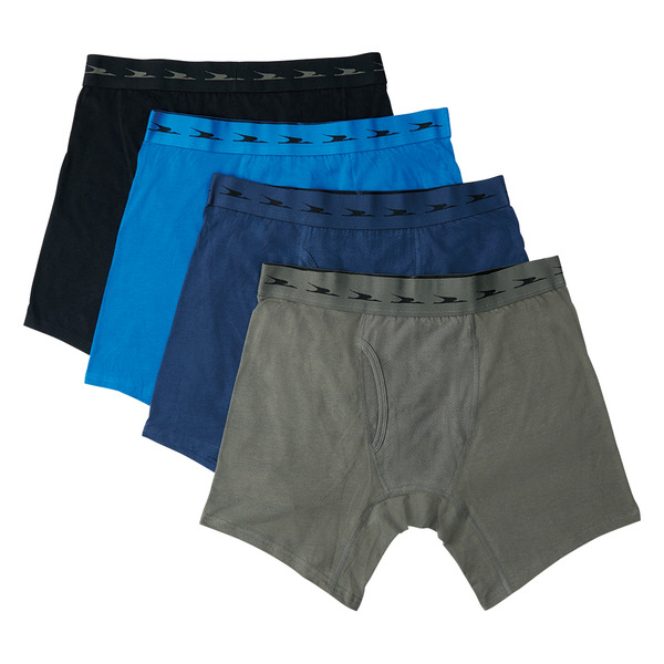 ALDI Crane Men's Boxers Black, Grey, Indigo & Blue SameDay Delivery
