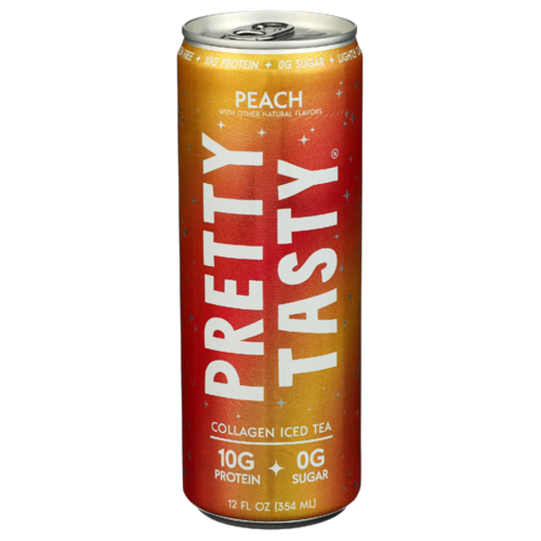 Pretty Tasty Peach Collagen Iced Tea
