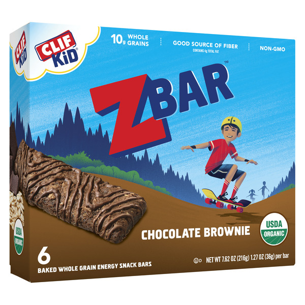 Zbar Chocolate Brownie Organic Kids Snack Bars