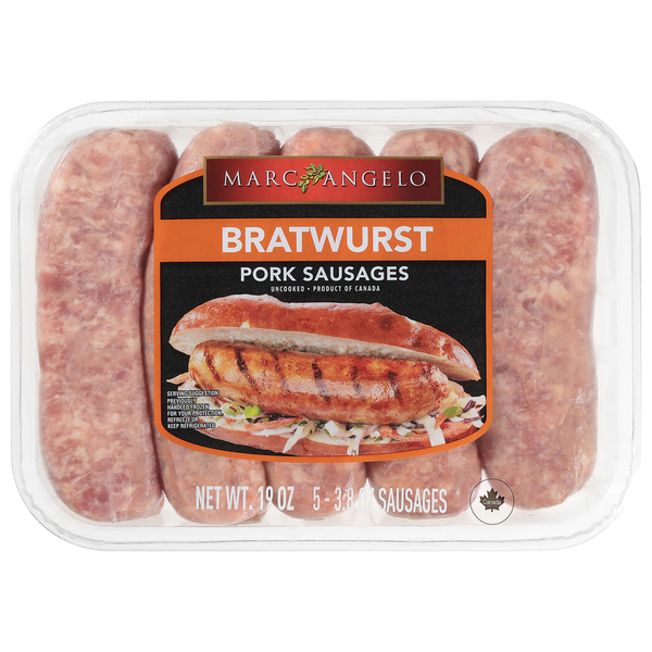 Marcangelo Bratwurst Pork Sausages