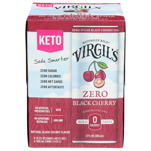 Virgil's Black Cherry Zero Sugar Soda Same-Day Delivery or Pickup