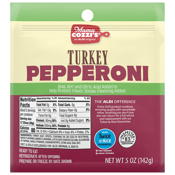 good mood chef 6種oyixi 1種Nutties2種類　閲覧用 Mama Cozzi's Pizza Kitchen Sliced Turkey Pepperoni Same-Day