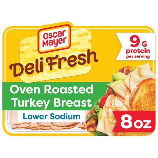 Oscar Mayer Deli Fresh Oven Roasted Turkey Breast Sliced Sandwich Lunch Meat