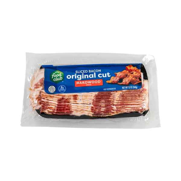 Food Club Hardwood Smoked Original Cut Sliced Bacon