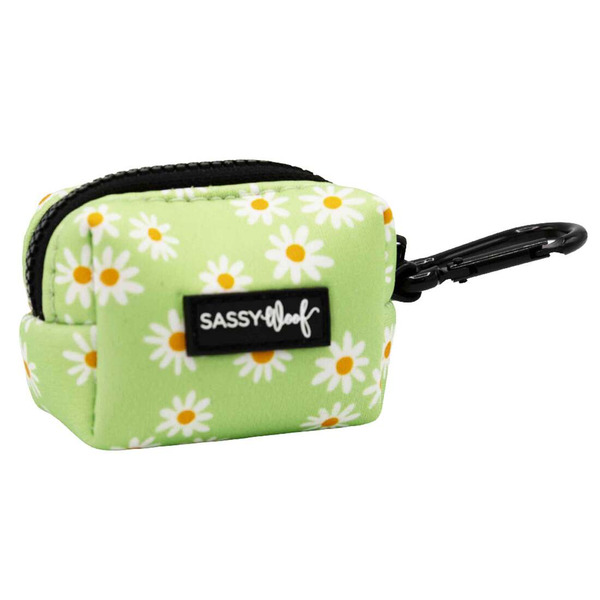 Sassy Woof Dainty Daisy Dog Waste Bag Holder - Green