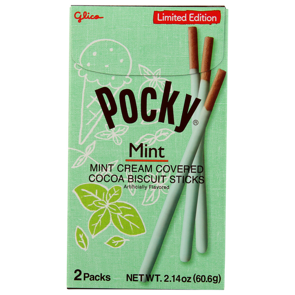 Pocky Mint Cream Covered Biscuit Sticks Limited Edition Same-Day