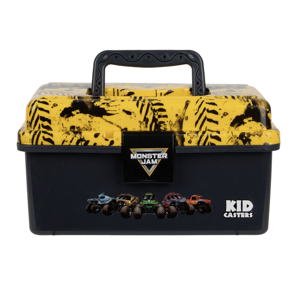 Kid Casters Kids' Monster Jam Plastic Fishing Tackle Box