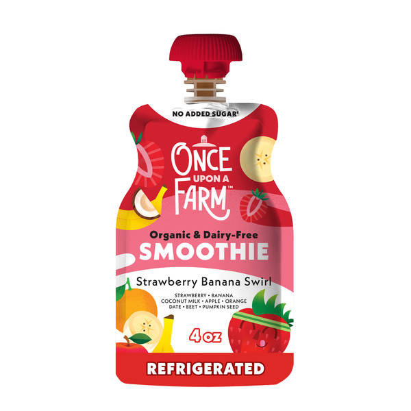 Once Upon a Farm Strawberry Banana Swirl Organic Dairy-Free Kids