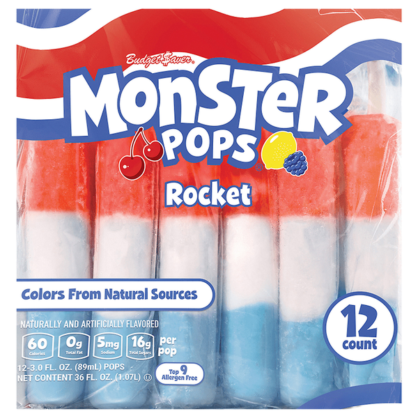 Budget Saver Rocket Monster Pops