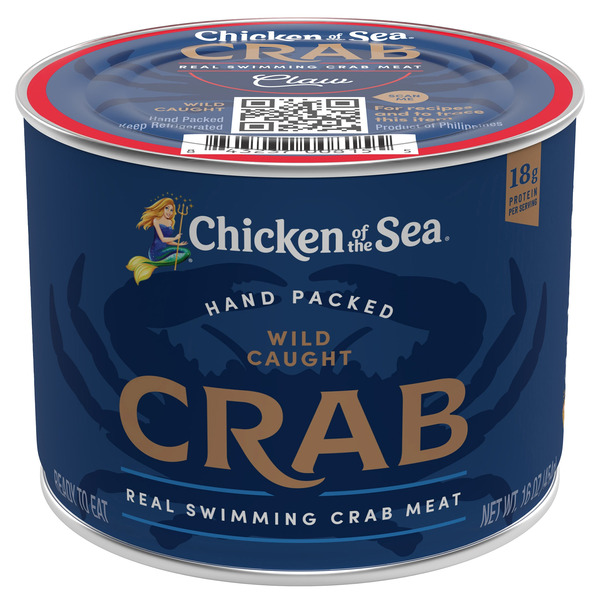 リアルマッコイズ ゴマ塩　ベスト Chicken of The Sea Wild Caught Real Crab Claw Meat, 1 lb Same-Day