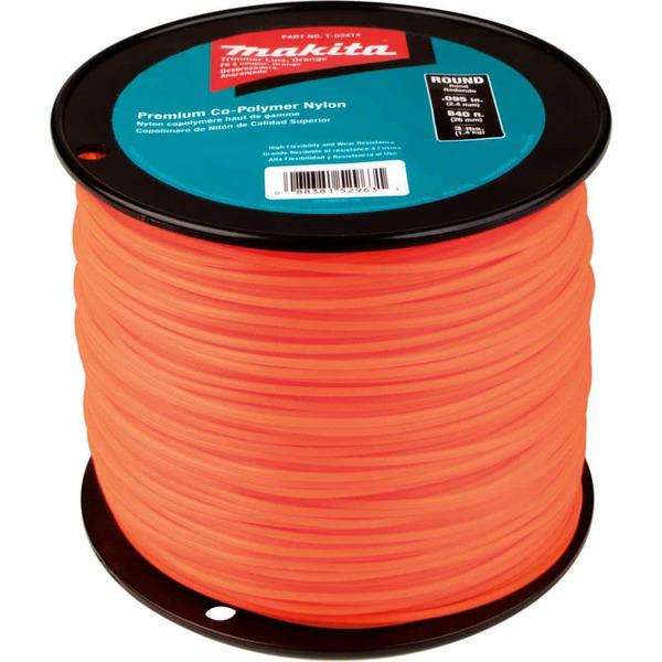 Makita 840 Ft. 3 Lbs. 0.095 In. Round Trimmer Line In Orange