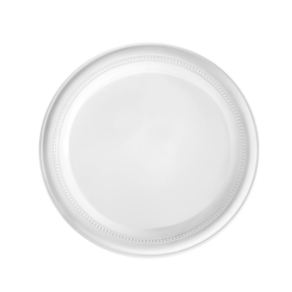 Darnel - 10" White Plastic Plates - 125 ct