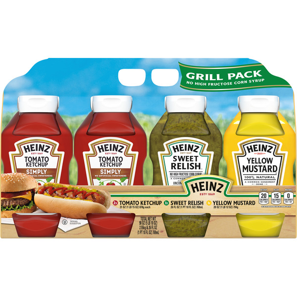 Costco Heinz Simply Tomato Ketchup, Sweet Relish & Yellow Mustard Grill
