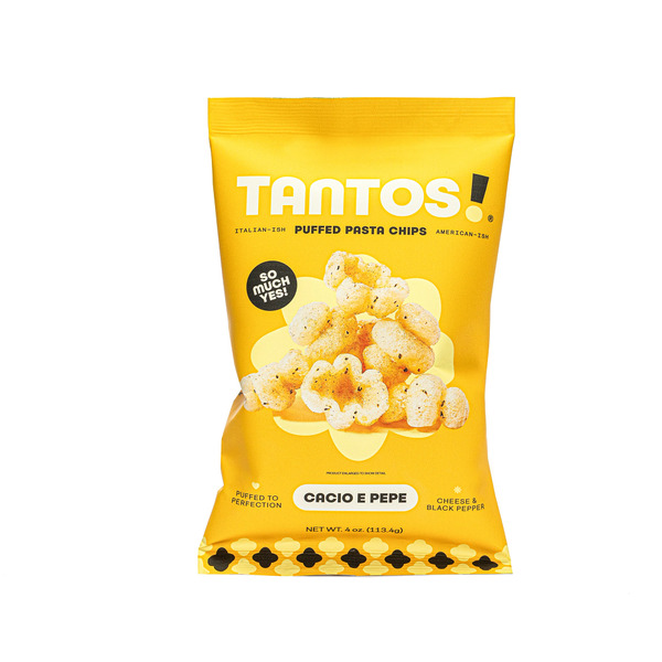 Tantos! Cacio e Pepe Puffed Pasta Chips!
