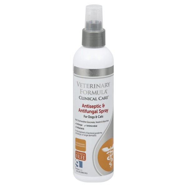 veterinary formula clinical care antiseptic and antifungal spray for dogs and cats