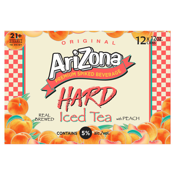 AriZona Original Hard Iced Tea With Peach Premium Spiked