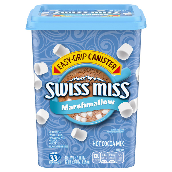 Swiss Miss Cocoa Milk Chocolate Marshmallow Canister Same-Day