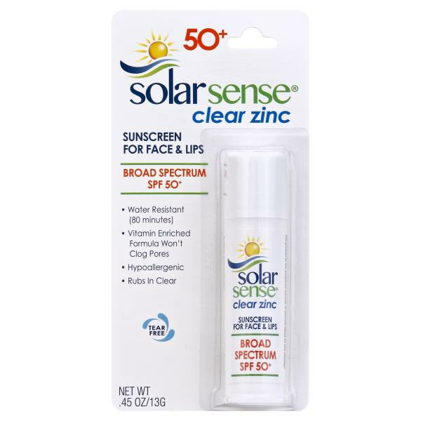 Sunちゃん33‪₊✼̥୭* Publix Solar Sense Sunscreen, Clear Zinc, for Face & Lips, Broad