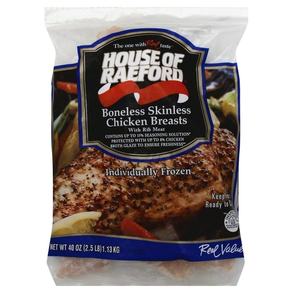 House Of Raeford Chicken Breasts, Boneless Skinless (40 oz) Instacart
