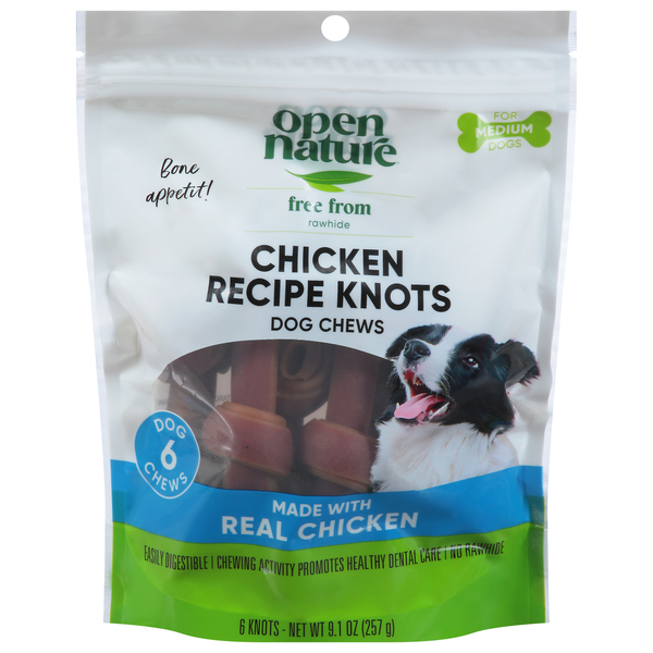Open Nature Dog Chews, Chicken Recipe Knots