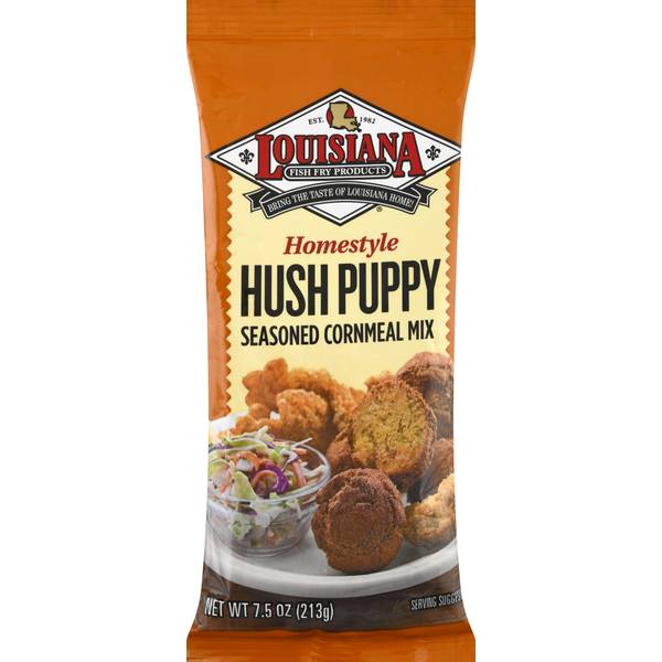 Louisiana Fish Fry Products Seasoned Cornmeal Mix, Hush Puppy