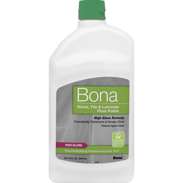 Bona Floor Polish, Stone, Tile & Laminate, High Gloss Formula (32 oz