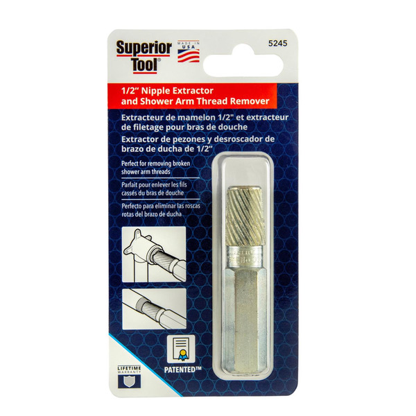Superior Tool Fitting Removal Tool - Silver - 1/2"