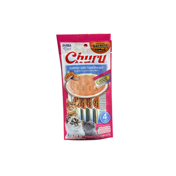 INABA Churu Salmon With Tuna Recipe Cat Treats