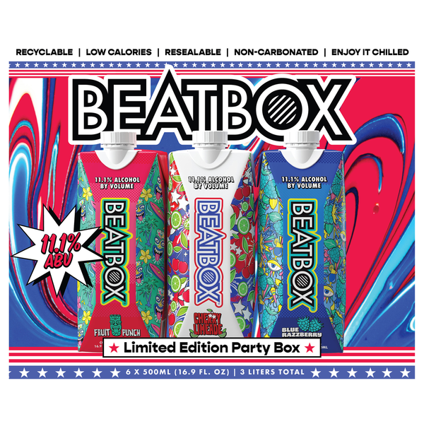 BeatBox Beer, Fruit Punch/Cherry Limeade/Blue Razzberry Same-Day
