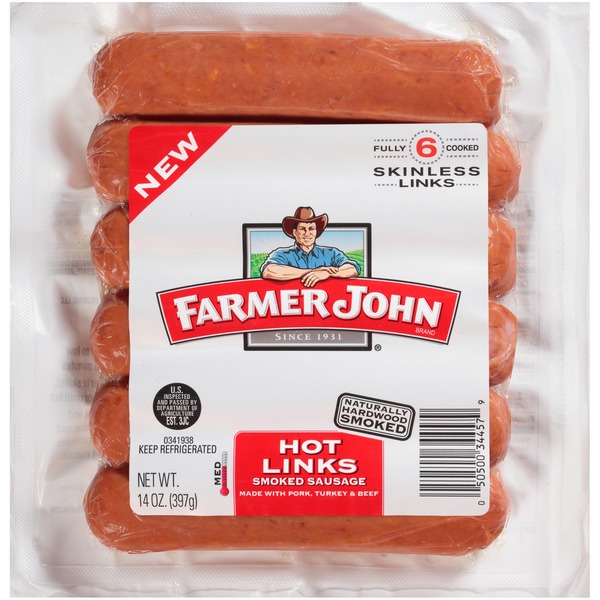 Image result for farmer john hot links