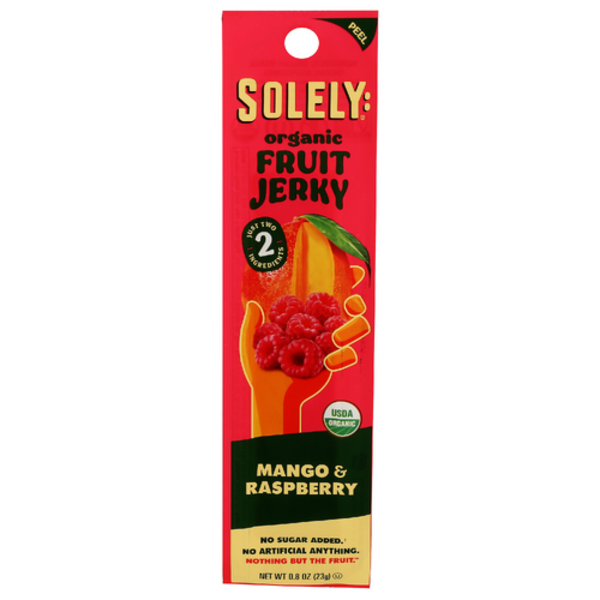 Solely Organic Mango & Raspberry Fruit Jerky