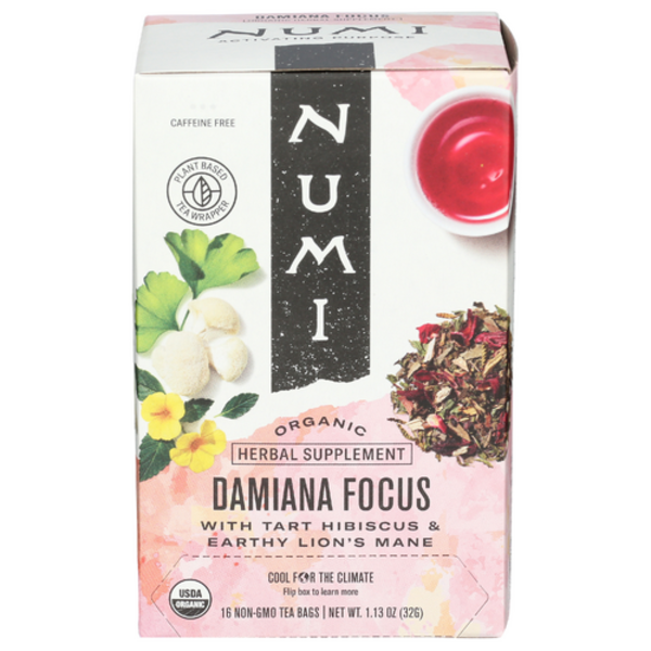 Numi Organic Damiana Focus Herbal Tea Same-Day Delivery or Pickup