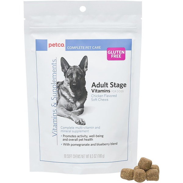 Petco Adult Stage Vitamins for Dogs Chicken Flavored Soft Chews (6.3 oz