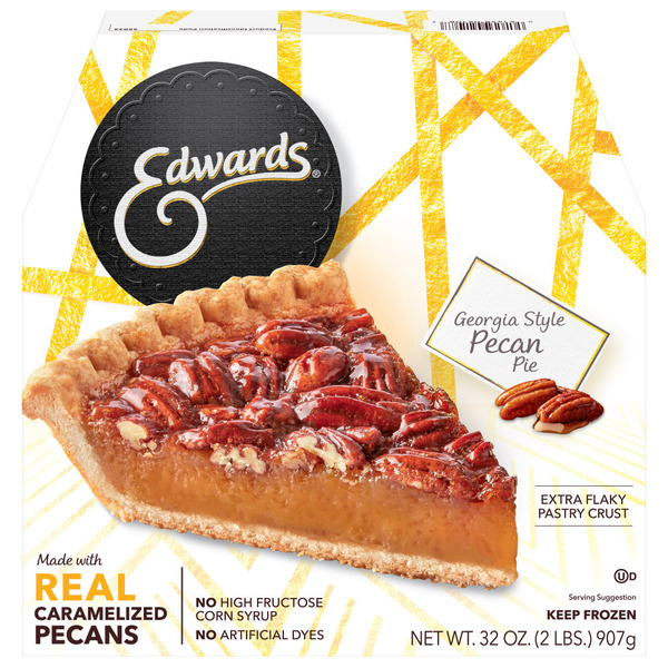 Edwards Desserts Frozen Georgia Style Pecan Pie