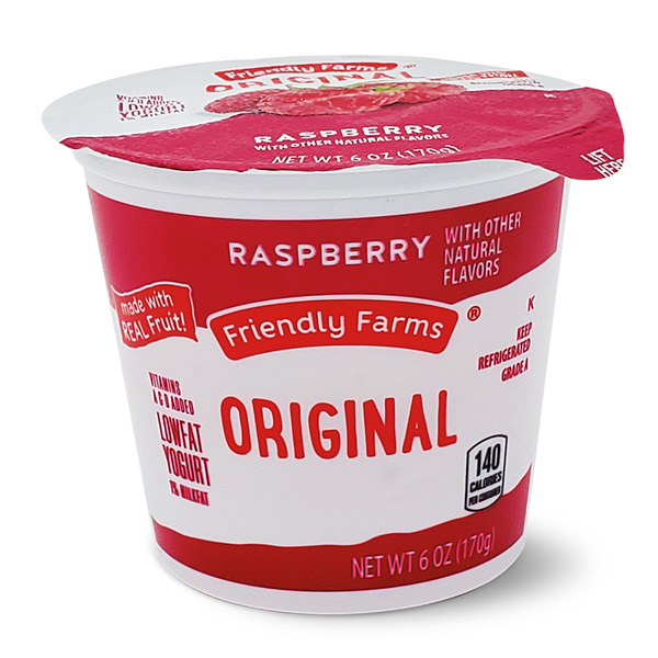 Friendly Farms Lowfat Raspberry Yogurt