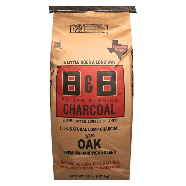 B&B 20 Pound(s) Oak Lump charcoal