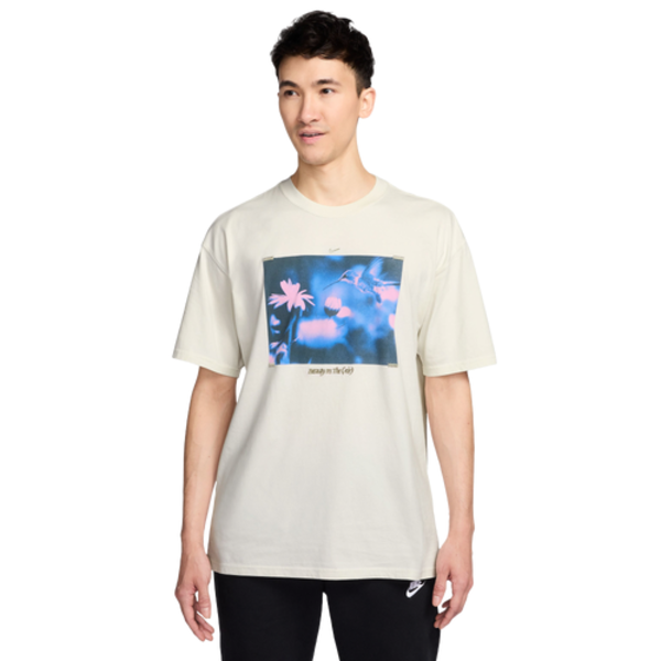 Nike Men's NSW Beauty Air Long Sleeve T-Shirt, S - White/Blue
